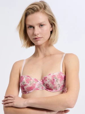 Biustonosz nr 9 - Balkonetka z koronki z kwiatami Etam