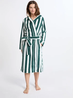 Szlafrok o średniej długości w paski Etam