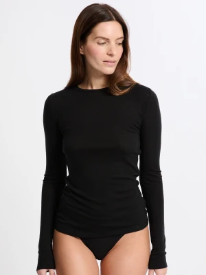 Koszulka termiczna z okrągłym dekoltem z wełną Etam