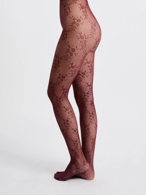 Rajstopy przezroczyste we wzory - siateczka Etam