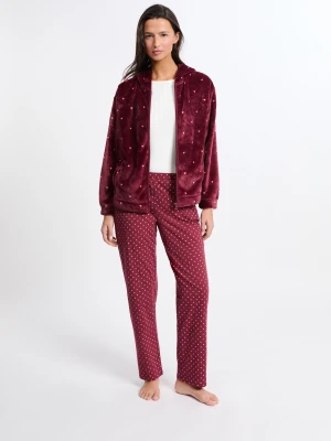 Zestaw piżamy 3-częściowej w serduszka z bawełną Etam