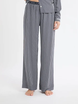 Spodnie piżamowe w paski z elastyczną talią Etam