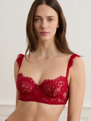 Biustonosz nr 9 - Balconette gorset z koronki Etam