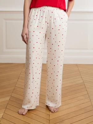 Spodnie piżamowe w serduszka Etam