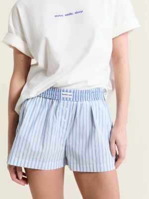 Szorty piżamowe we wzory z bawełną Etam