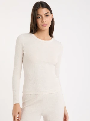 Koszulka piżamowa z okrągłym dekoltem z bawełny Etam