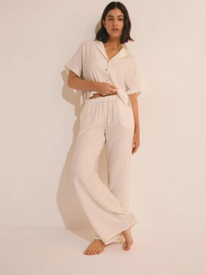 Piżamowe spodnie z gumką Etam