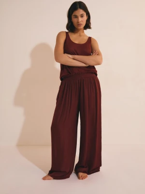 Luźne spodnie piżamowe Etam