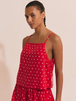 Top piżamowy w kropki Etam