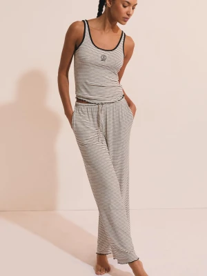 Spodnie piżamowe w paski Etam