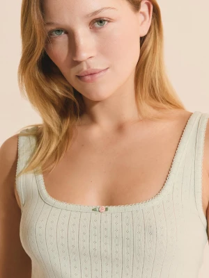 Koszulka piżamowa z dzianiny pointelle Etam