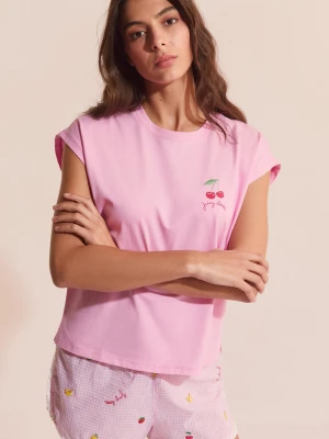 Bawełniana koszulka piżamowa „juicy lover” Etam