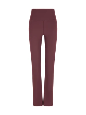 Legginsy o luźnym kroju z mikrofibry Etam aubergine