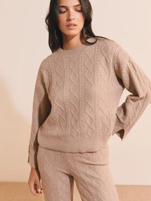 Sweter z dzianiny Etam