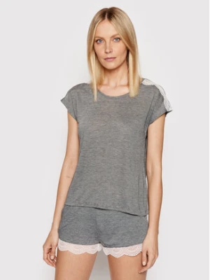 Etam Koszulka piżamowa Warm Day 6524553 Szary Regular Fit
