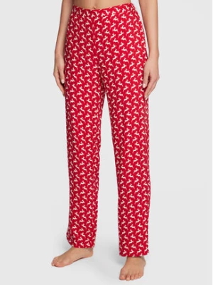 Etam Spodnie piżamowe Elwin 6537116 Czerwony Regular Fit