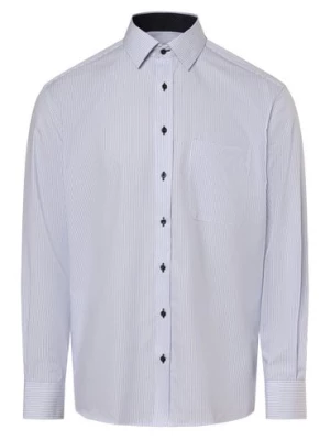 Eterna Comfort Fit Koszula męska - non-iron Mężczyźni Comfort Fit Bawełna niebieski|biały w paski,