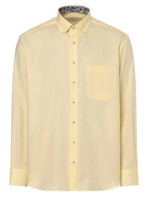 Eterna Comfort Fit Koszula męska - non-iron Mężczyźni Comfort Fit Bawełna żółty jednolity,