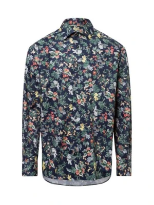 Eterna Comfort Fit Męska koszula biznesowa - non-iron Mężczyźni Comfort Fit Bawełna niebieski|wielokolorowy wzorzysty,