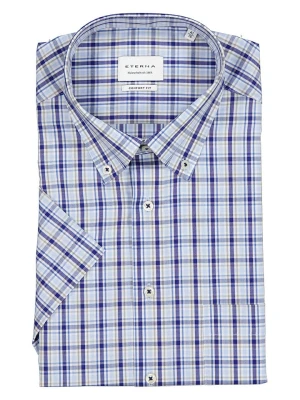 Eterna Koszula - Comfort fit - w kolorze niebiesko-błękitno-beżowym rozmiar: 41