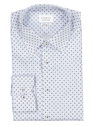 Eterna Koszula - Modern fit - w kolorze biało-niebieskim rozmiar: 46