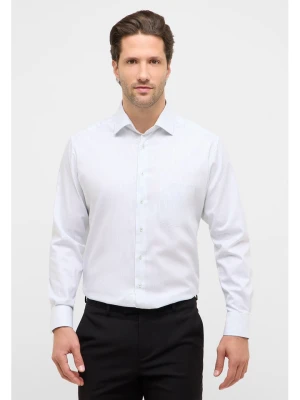 Eterna Koszula - Modern fit - w kolorze biało-zielonym rozmiar: 46