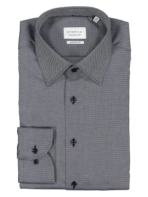 Eterna Koszula - Modern fit - w kolorze granatowo-szarym rozmiar: 45