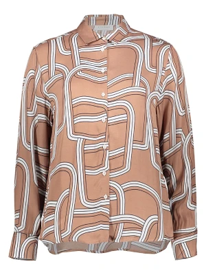 Eterna Koszula w kolorze jasnobrązowo-białym rozmiar: 38