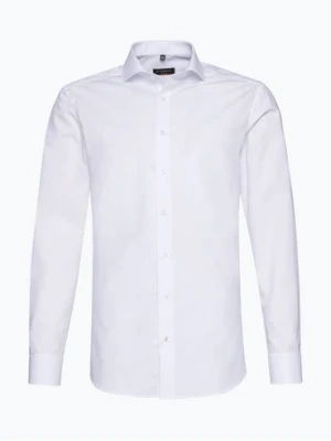 Eterna Slim Fit Koszula niewymagająca prasowania Mężczyźni Slim Fit Bawełna biały
