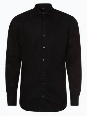Eterna Slim Fit Koszula niewymagająca prasowania Mężczyźni Slim Fit Bawełna czarny
