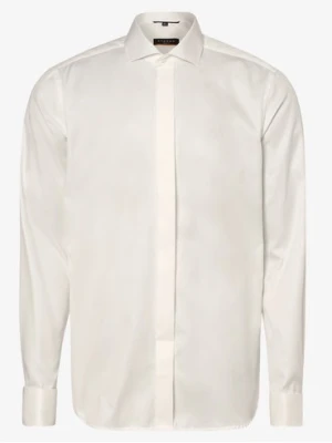 Eterna Slim Fit Koszula z wywijanymi mankietami Mężczyźni Slim Fit Bawełna beżowy|biały,