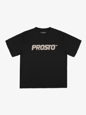 Eternity t-shirt bawełniany czarny Prosto