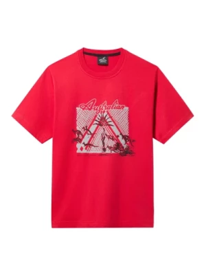 Etniczny T-shirt Jersey Czerwony Australian
