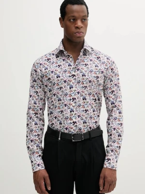 Eton koszula bawełniana męska kolor multicolor slim z kołnierzykiem klasycznym 100012667