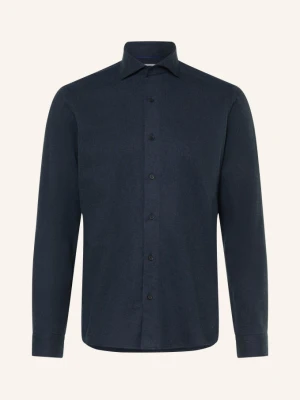 Eton Koszula Flanelowa O Kroju Slim Fit blau GRANATOWY