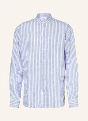 Eton Koszula Z Lnu Regular Fit Ze Stójką blau