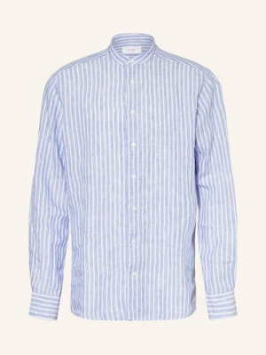 Eton Koszula Z Lnu Regular Fit Ze Stójką blau