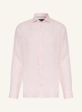 Eton Koszula Z Lnu Slim Fit pink