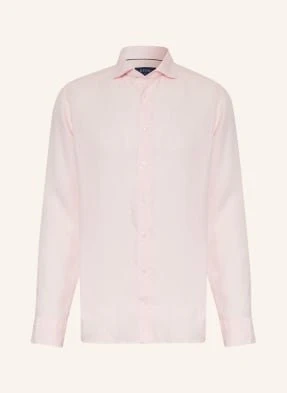 Eton Koszula Z Lnu Slim Fit pink