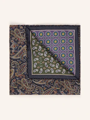 Eton Poszetka Z Jedwabiu blau