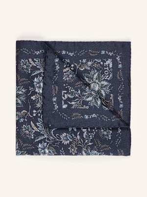 Eton Poszetka Z Jedwabiu blau