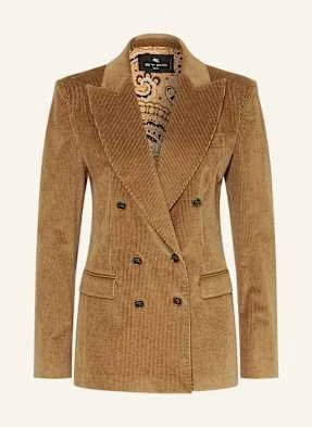 Etro Blezer Ze Sztruksu braun