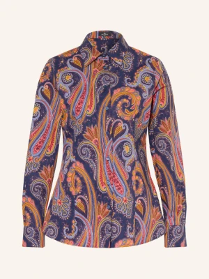 Etro Bluzka Koszulowa blau