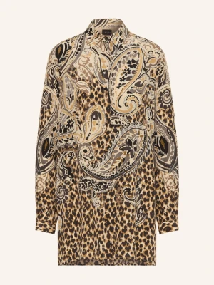 Etro Bluzka Koszulowa Z Jedwabiu beige