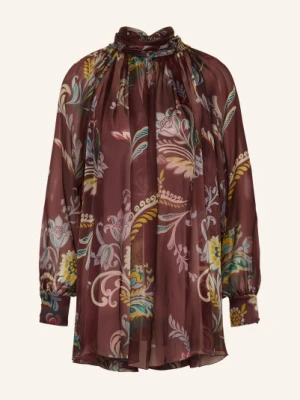 Etro Bluzka Z Jedwabiu rot