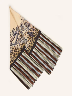Etro Chusta Trójkątna Z Jedwabiu beige
