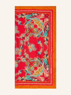 Etro Chusta Z Jedwabiem rot