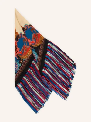 Etro Chustka Trójkątna Z Jedwabiem braun