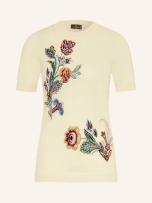 Etro Dzianinowa Koszulka Z Błyszczącą Przędzą gelb