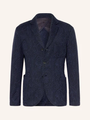 Etro Dzianinowa Marynarka O Kroju Regular Fit blau GRANATOWY